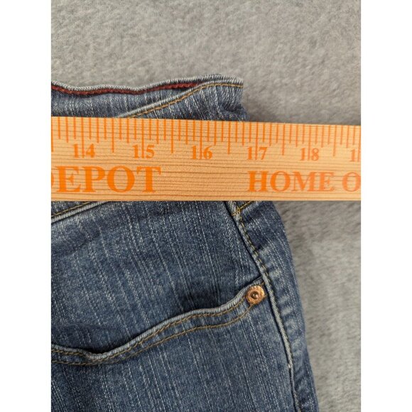 Levis 550 Jeans Womens Size 16 Blue Relaxed Boot Cut High Rise Comfort Stretch - Picture 3 of 14